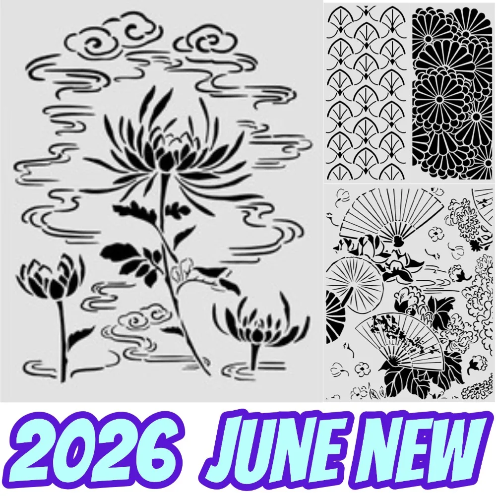 Symphony Borders 2026 JUNE NEW Stamp & Stencil Scrapbook Diary Decoration Stencil Embossing Template DIY Greeting Card Handmade