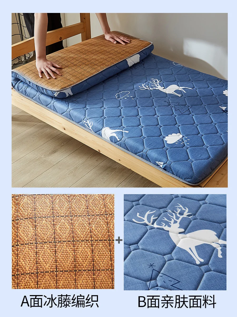 

Vine mat, cool mat, mattress, soft cushion, dual-purpose hard cushion special for renting student dormitories, winter and summer