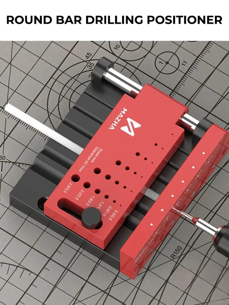

Model Plastic Borehole Positioner Locator Model Tool Round Rod Center Drilling Fixture Hobby Making Accessories Tools DIY