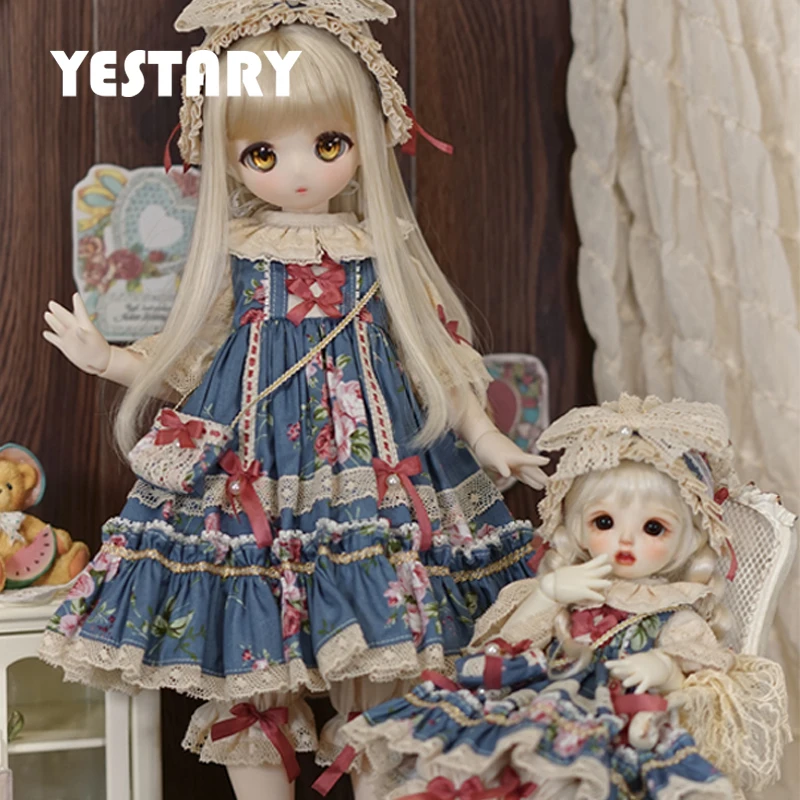 YESTARY BJD Doll Clothing For 1/4 1/6 Size BJD Dolls Accessories Clothes Toys Fashion Vintage Dress Doll Clothes For Girls Gifts