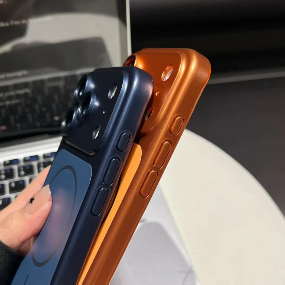Werde sofort 18 17 – Schlanke, metallische, magnetische Hülle für iPhone 18 17 16 15 14 13 Pro Max, kompatibel mit MagSafe, stoßfeste, harte Abdeckung. – Detail 12