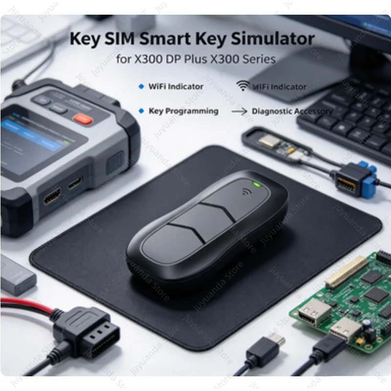 KSIM Key SIM Smart Key Simulator, 5in1 Auto Immobilizer Emulator Compatible with X300 DP Plus X3, Car Key Programming Tool