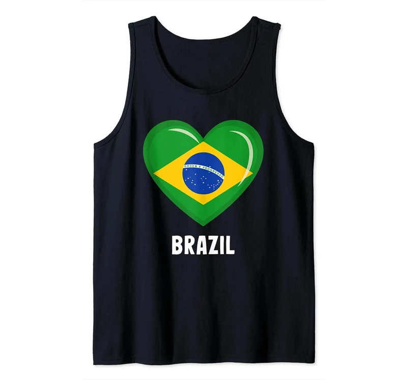 

More Design Summer Brazilian Gift Brazil Country Flag Men Clothing Male Beach Tank Tops Sleeveless Men's T Shirts Breathable Top