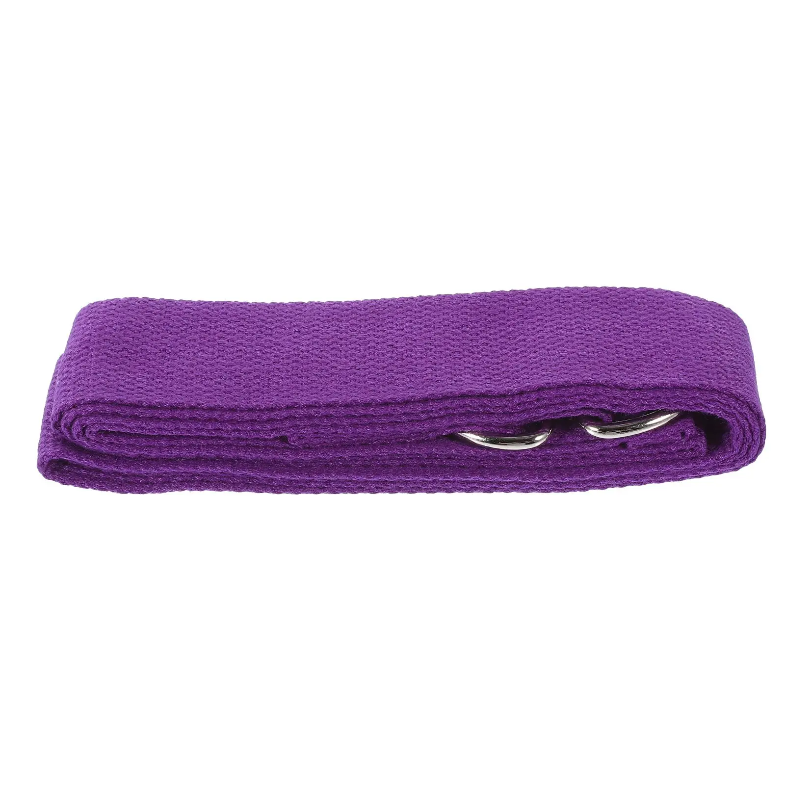

5 Pcs Yoga Belt Strap Durable Fitness Band Non Elastic Professional Gym Supply Purple Stretching Home Exercise Yoga Training