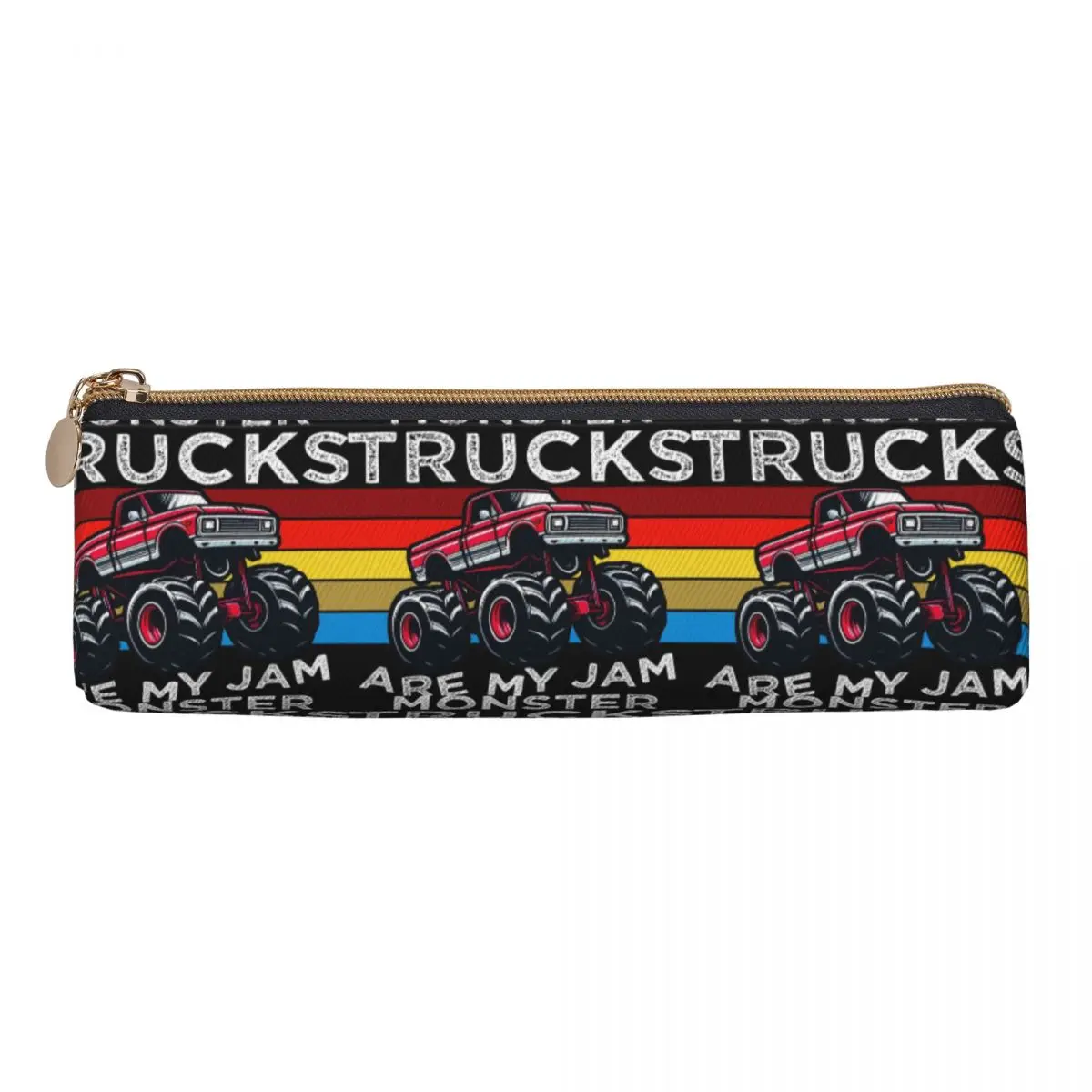 مقلمة Monster Trucks Are My Jam، حقيبة أقلام رصاص، لوازم قرطاسية للتخزين، صندوق أقلام ذو سعة كبيرة، حقيبة أقلام رصاص لهدايا الأطفال #1