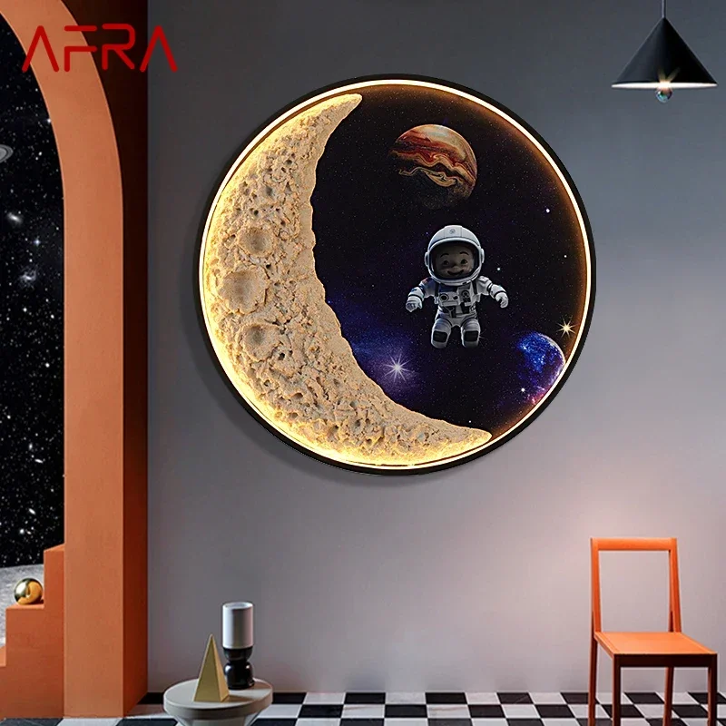 

AFRA Modern Picture Wall Light outer space LED Mural Lamp For Home Living Room Study Bedroom Children's room Decor Painting