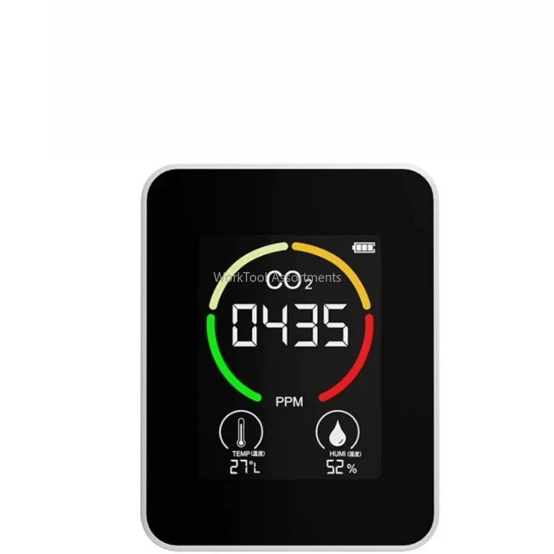 Portable CO2 Air Quality Monitor Carbon Dioxide Detector O2 Oxygen Concentration Sensor Household Indoor Gas Tester