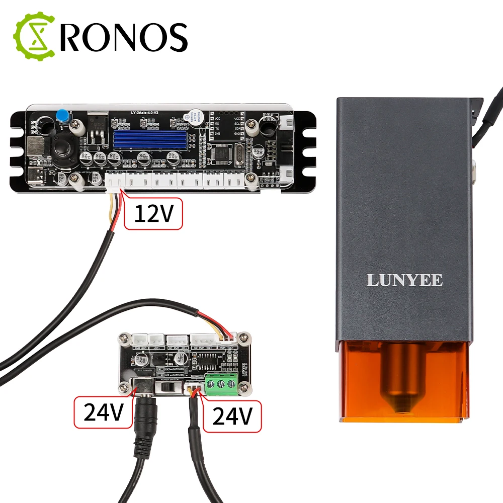 20W 40W 80W Laser Module Interface Driver Adapter Board Support 2Pin 3Pin 4Pin Connector for Laser Engraving Cutter Machine