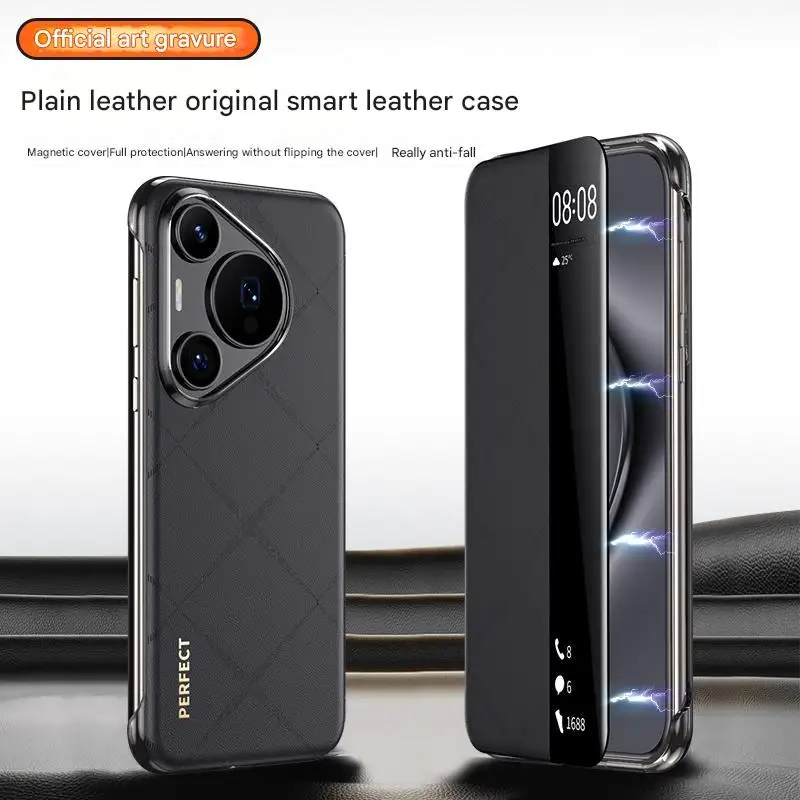 

Luxury Leather Case For huawei pura 70 pro plus cover pura 70 ultra case pura 70 pro shell Fashion Skin-friendly Shockproof