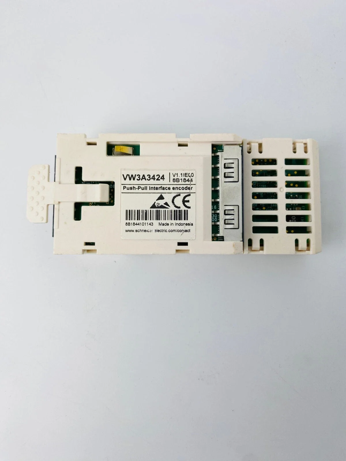 VW3A3424 High threshold logic encoder interface module, Altivar, 12 to 24V, 0.1 to 0.2A, 1 removable spring connector