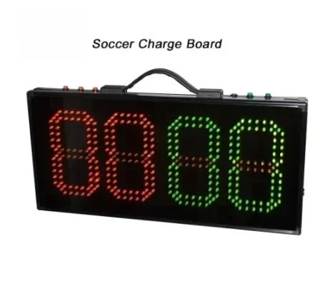 

1 Sides Football Referee Substitution Board Injury Time Display Electronic Boards Change Player Soccer Battery Sports Equipment