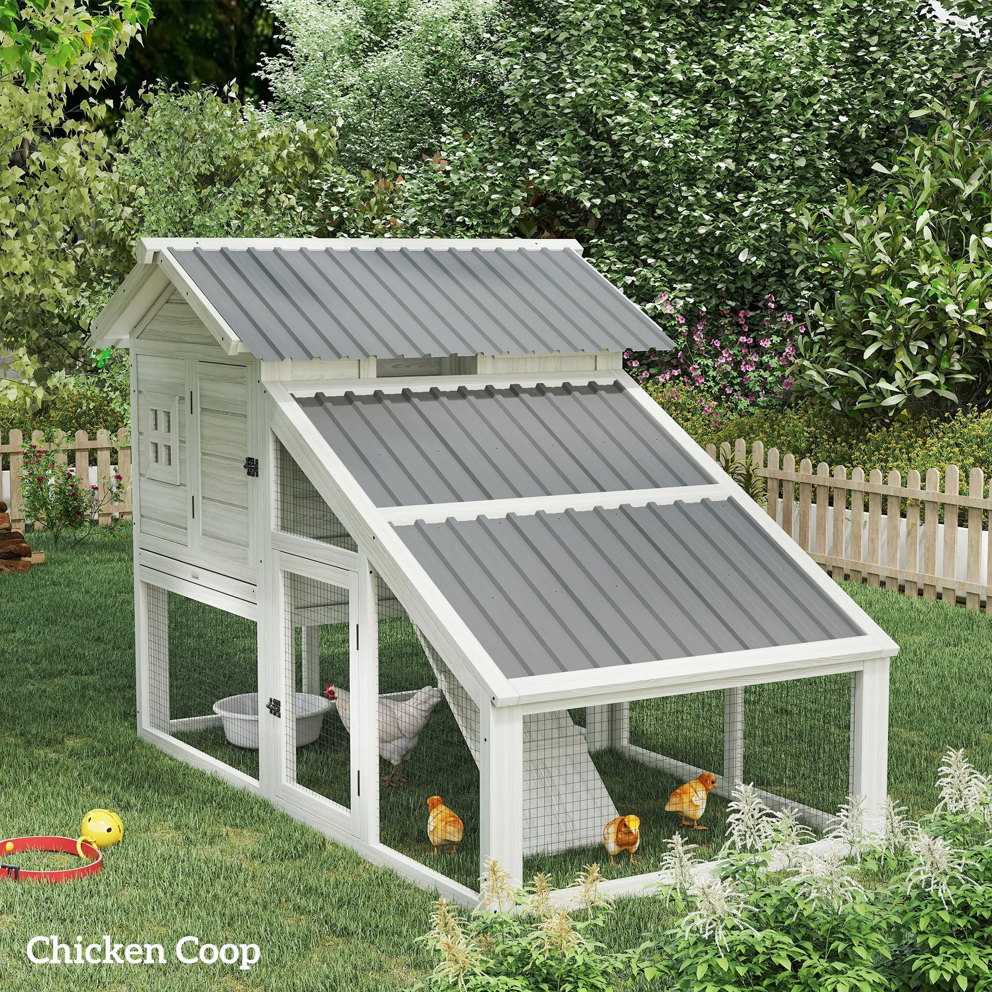 صفائح التسقيف المموجة من Outsunny، عبوة من 12 قطعة، صفائح التسقيف المعدنية المجلفنة للدفيئة، المرآب، سقيفة التخزين، رمادي فاتح