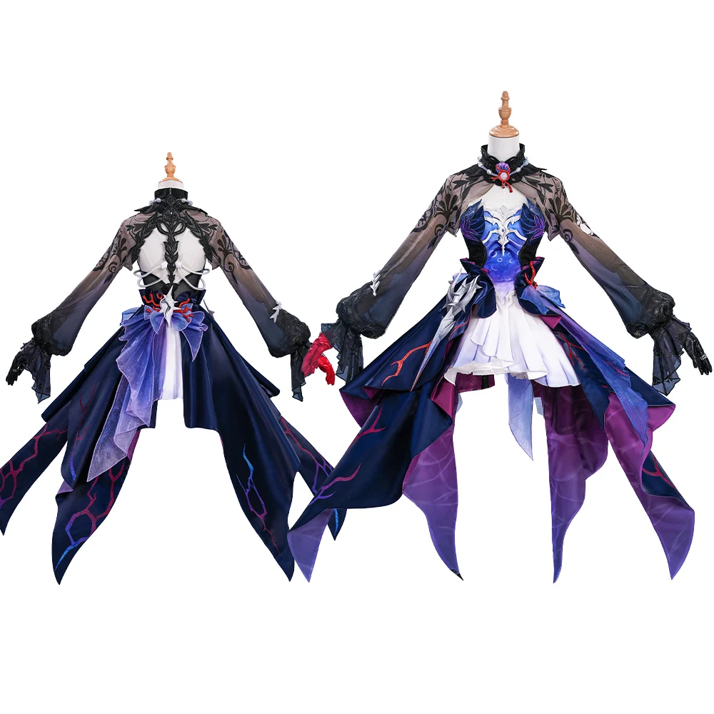 Disfraz Completo de Cosplay de Manluyunxiao para Mujer, Helektra Honkai Star Rail, Tallas XS-XXL, para Halloween, Navidad y Juegos de Rol