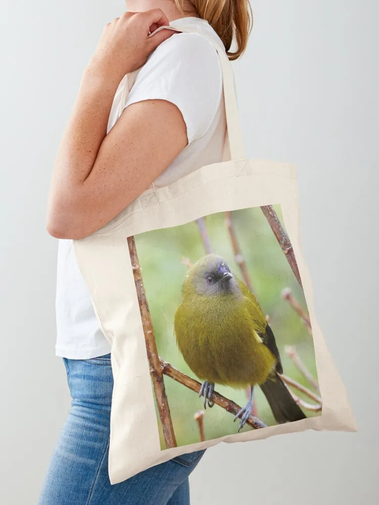 Bellbird - Southland NZ Tote Bag Women's shopper bag tote bag screen Women's shopper supermarket folding Canvas Tote