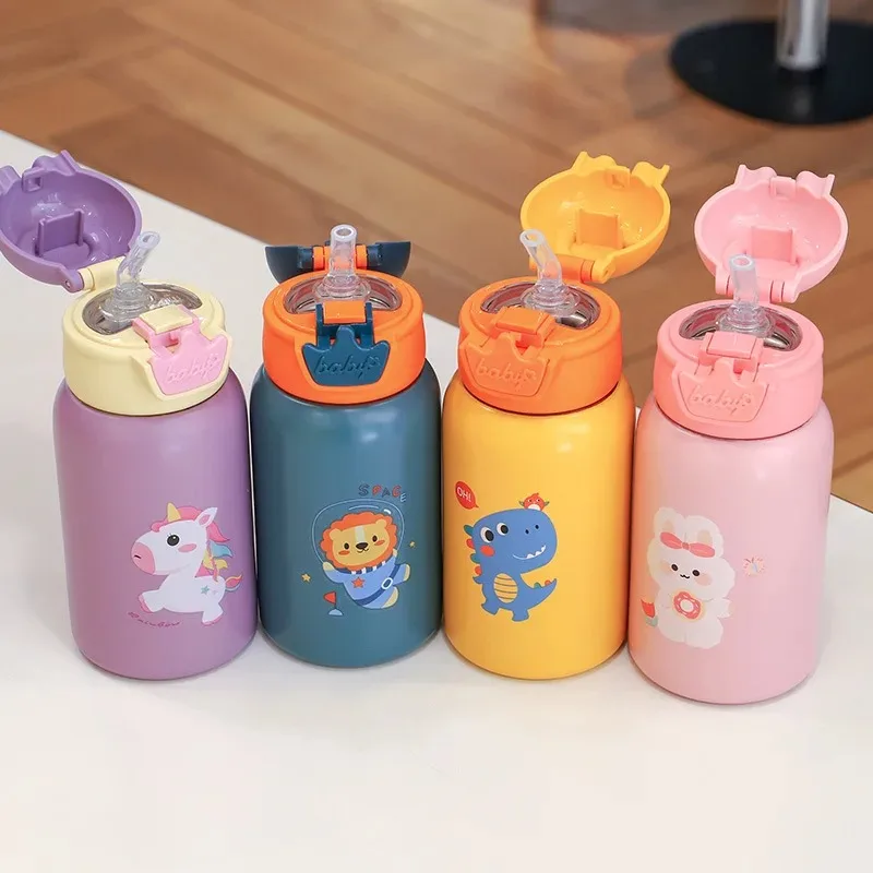 500ml Kids Unicorn Thermos Bottle Cartoon Cute Children\'s Thermal Water Bottle Stainless Steel Thermos Mug For Student Water Cup