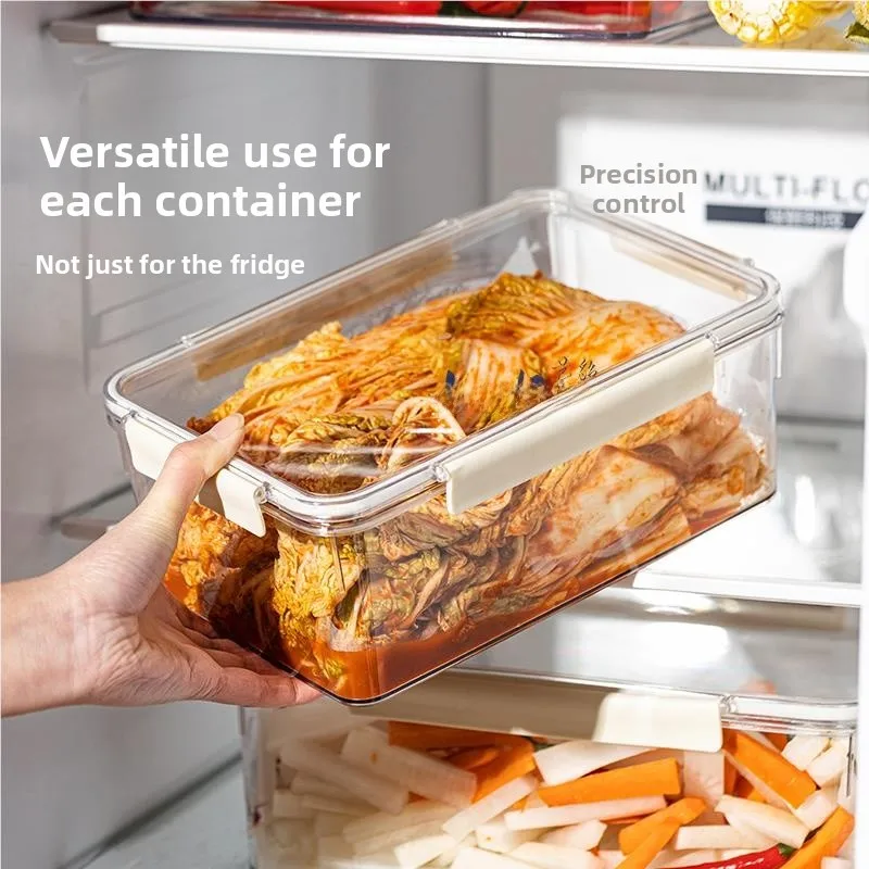 

Large Capaci Food ade Preservation Box for Sea Cucumber Soaking And Kimchi Storage Transparent Sed Container for Frie