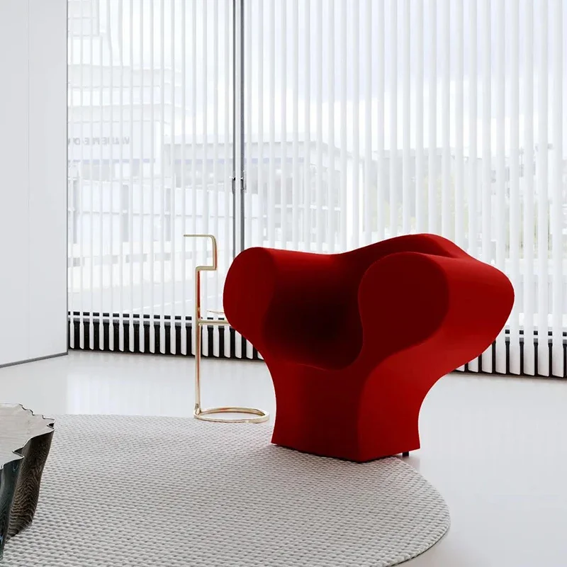 

Red Accent Living Room Chairs Nordic Throne Design Balcony Luxury Relaxing Safe Chairs Comfortable Sillones Home Furniture