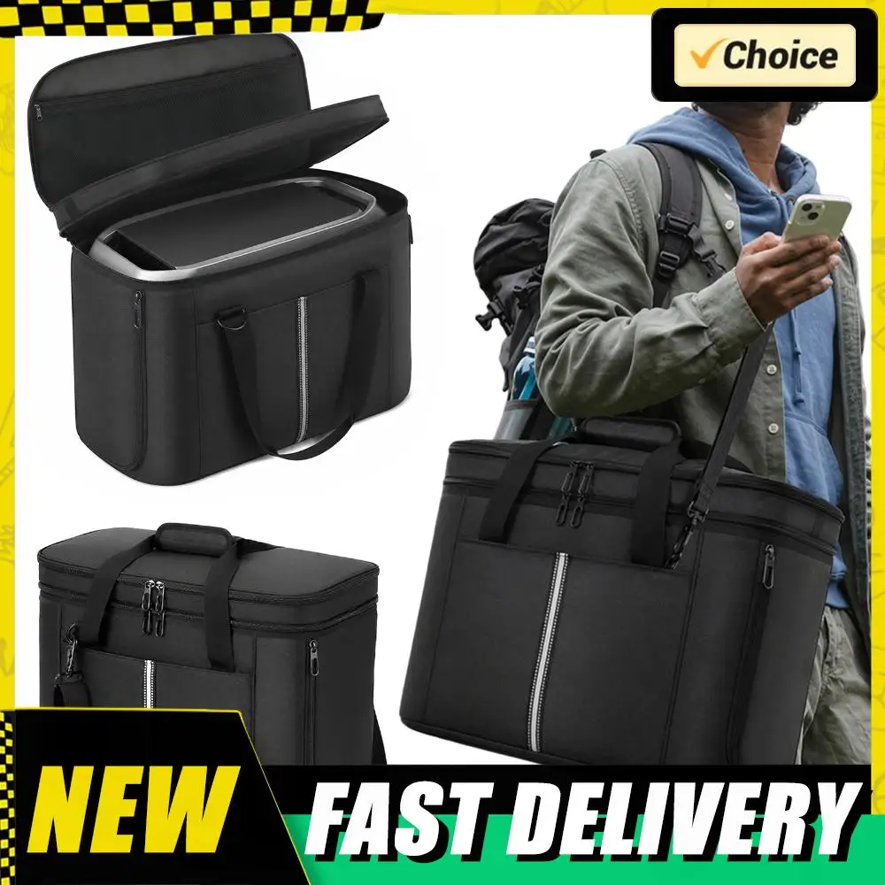 

Waterproof Power Station Storage Bag for Ecoflow Delta 3 Max Plus Outdoor Travel Carrying Case with Shoulder Strap and Handle