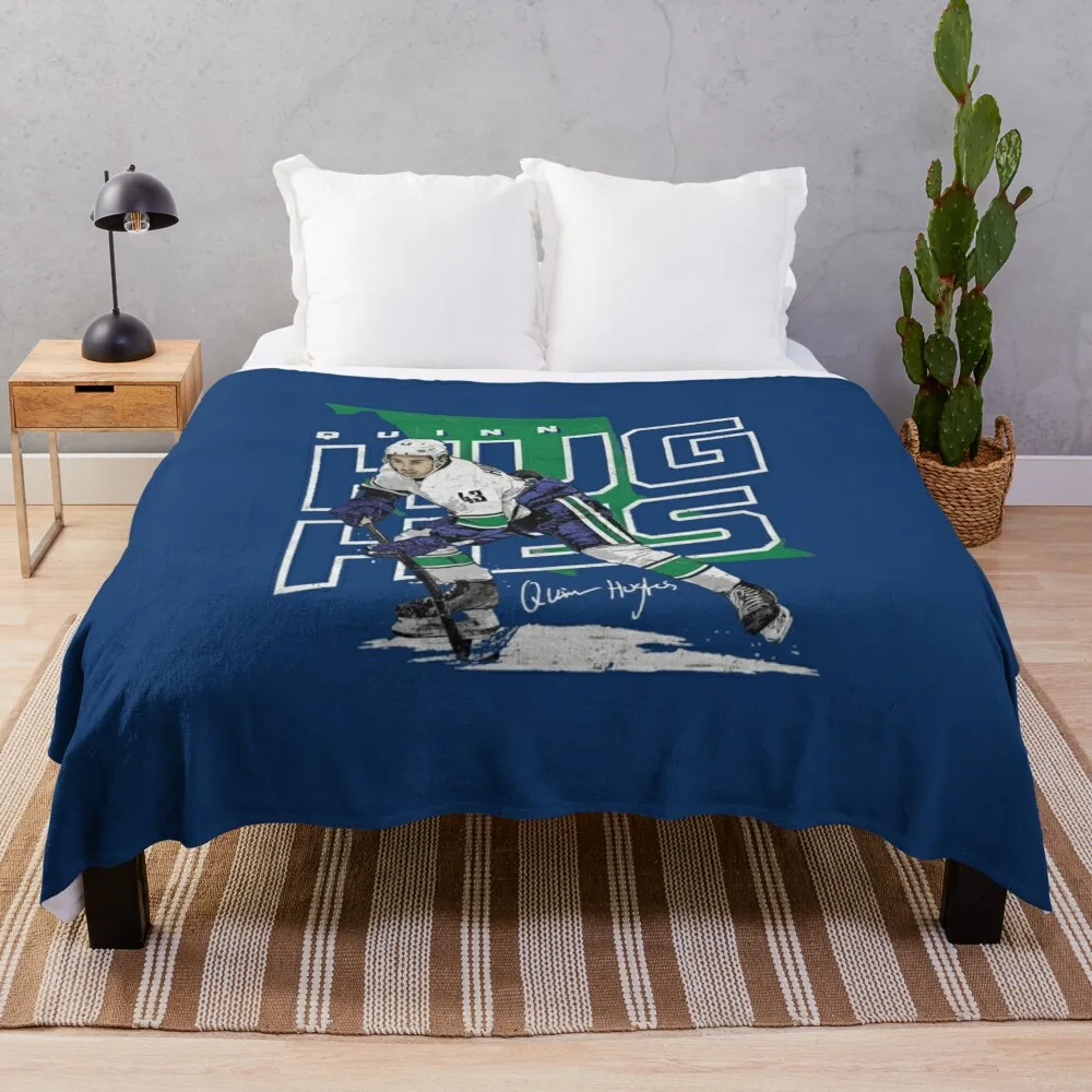 

Quinn Hughes Throw Blanket heavy to sleep Fluffy Softs Fluffys Large sofa bed Blankets