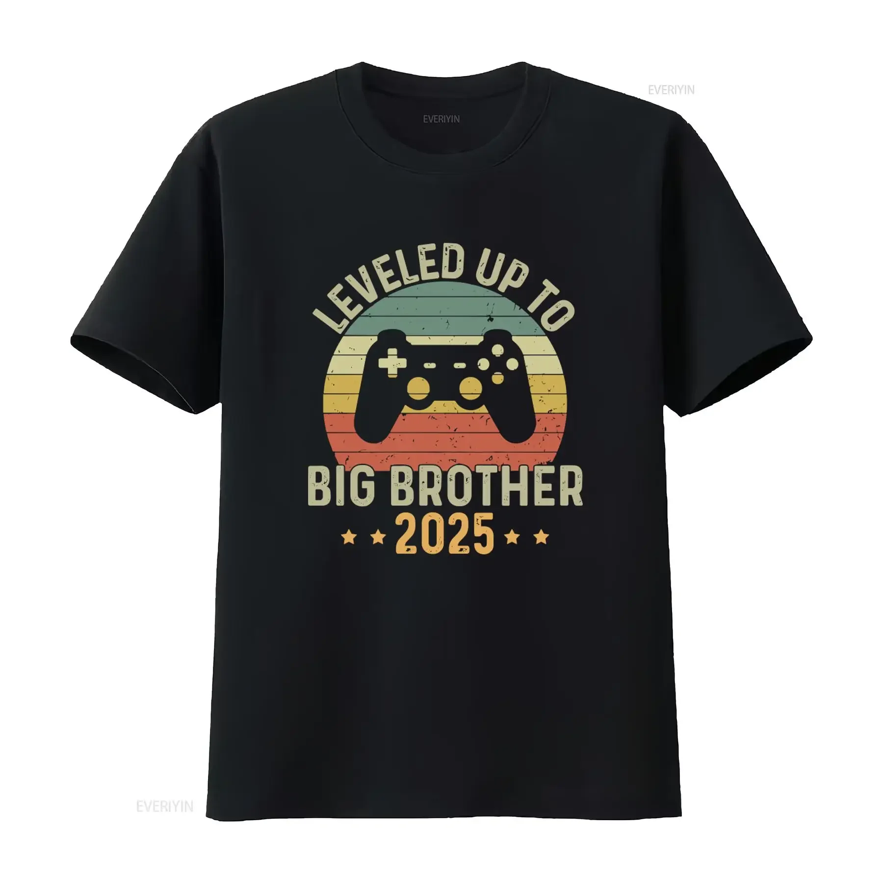 Leveled Up To Big Brother 2025 Gaming Retro Style T Shirt Premium Quality Funny Idea Perfect for Gamers vintage Washed Unisex