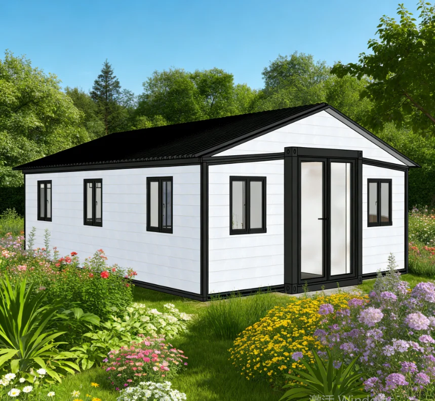 1-2-3 Bedroom 30-Foot Prefabricated Villas with Kitchen Bathroom Yellow Steel Container Houses Hotels Steel Structure Buildings