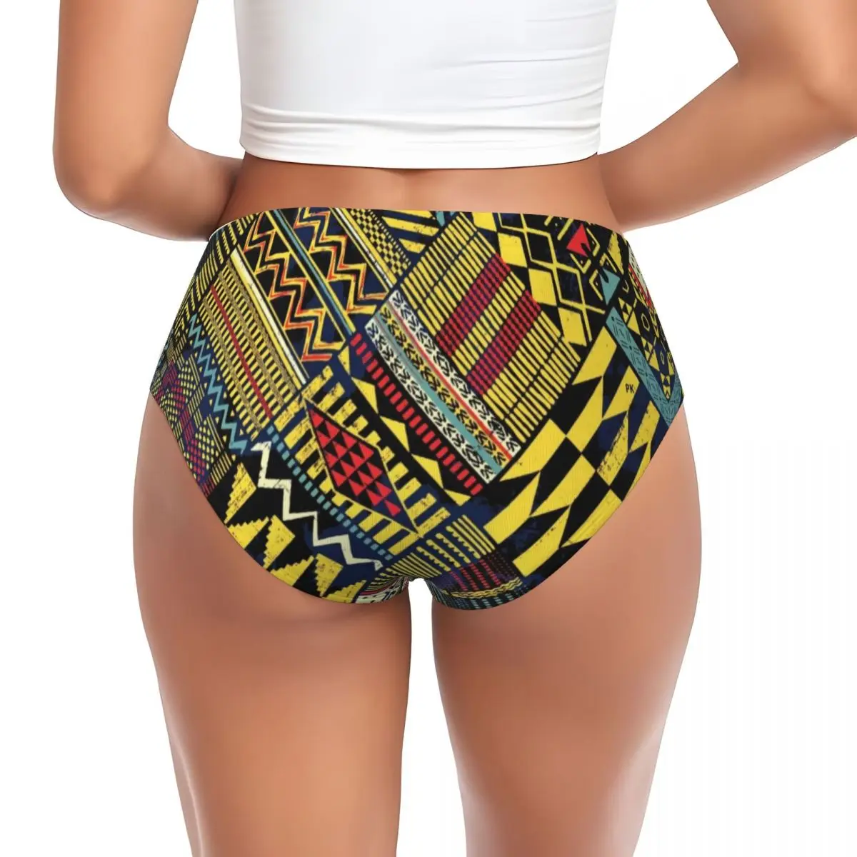 Bragas cortas personalizadas de retales Kitenge Ankara Nigeria para mujer, ropa interior elástica con diseño de estilo africano, ropa interior estampada