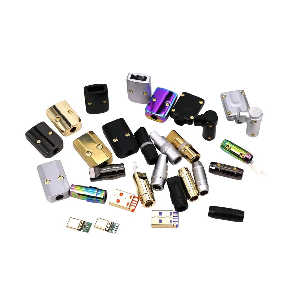 角度タイプ C 金属コネクタシェル DIY データケーブルアクセサリー銅 Android 高速充電タイプ C 金属プラグ DIY データケーブル