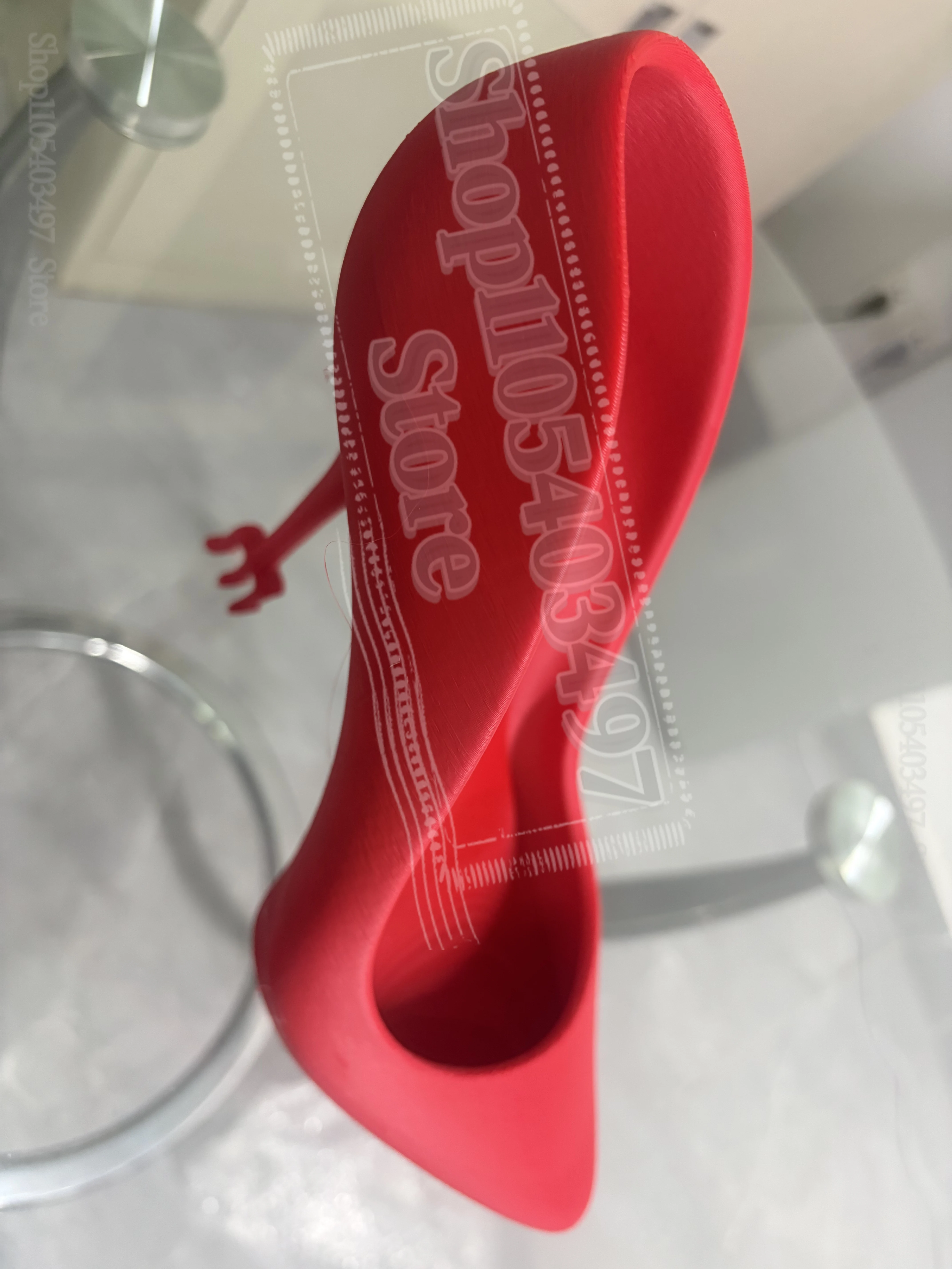Red High Heels Popcorn Bucket for 2026 Queen 2 Movie Fans High Heels Charm Handbag Gift Red Boston Bag