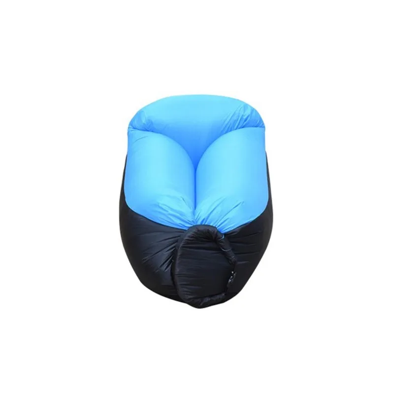 Inflatable sofa, outdoor lazy air sofa, beach sleeping bag folding single sofa