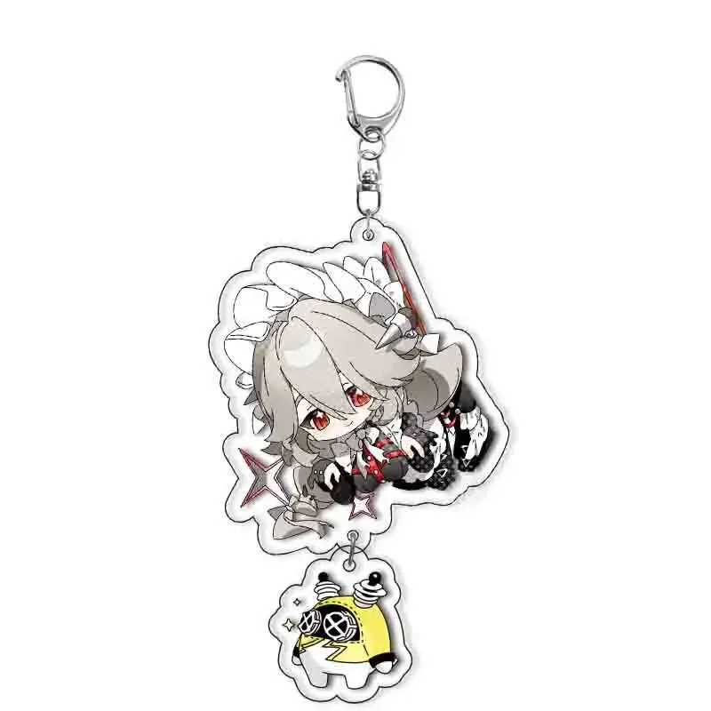 Game Zenless Zone Zero Keychain Ellen Joe Hoshimi Miyabi Von Lycaon Nicole Cartoon Anime Cute Pendant KeyRing Jewelry Badge Gift