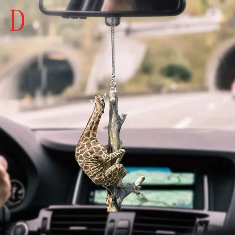 Car Pendant Practical Interior Ornament Hanging Mini Puppy Shape Hanging Toy Gift Car Decoration Accessories Gadget Lucky Animal