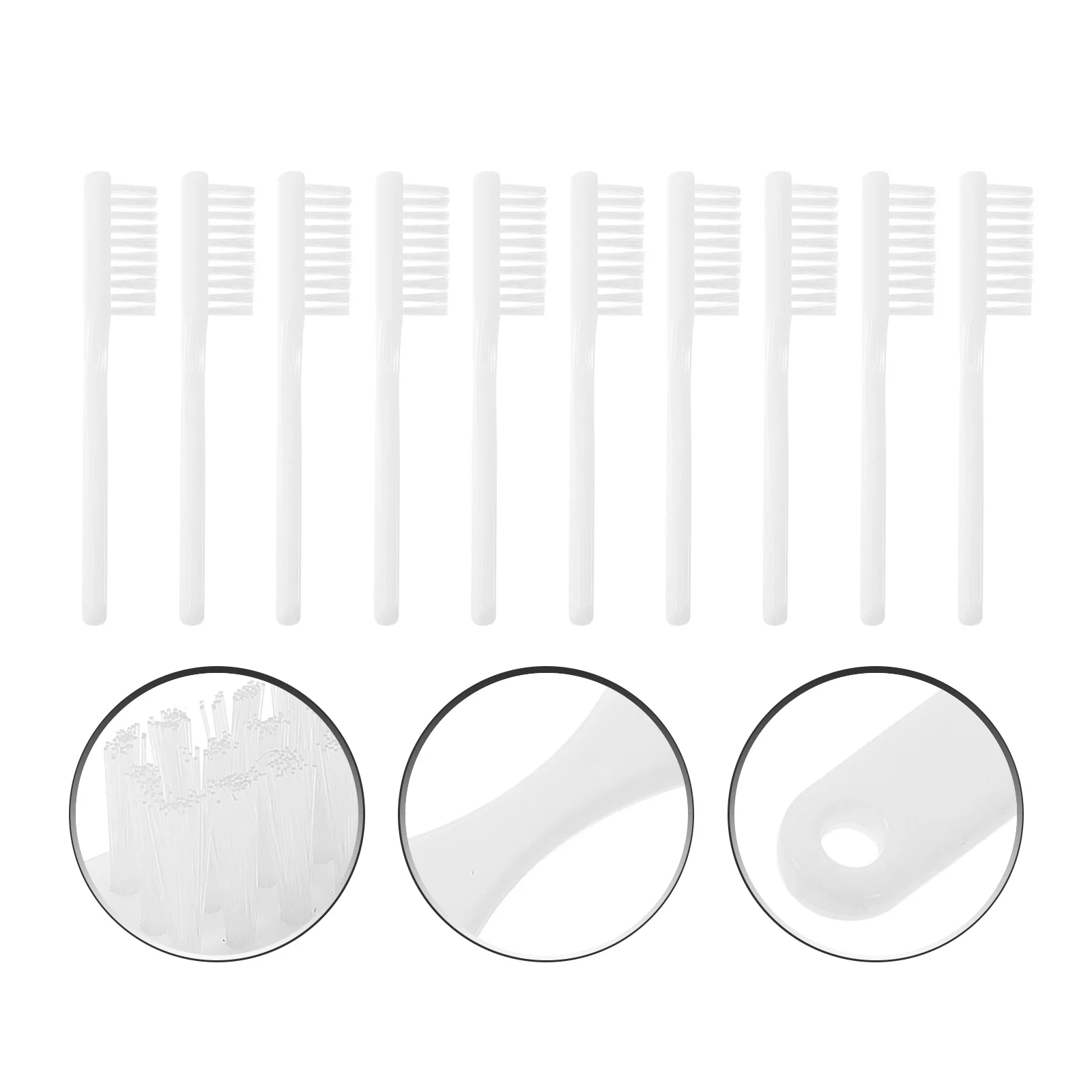 

20pcs Finger Short Handle For Toothbrush Pack Prison Use Oral Tooth Cleaning Cleaning Brush Small Dental Tool Bulk Pack