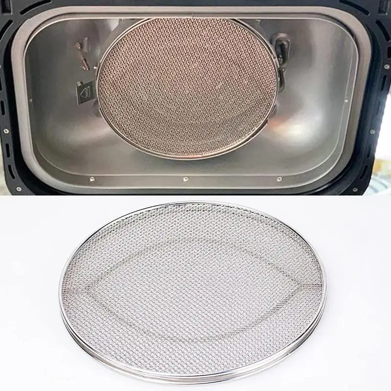 Splatter Shield Stainless Steel Fine Mesh Splatter Screen Double-layer Splash Screen Air Fryer Accessories Splatter Guards for F