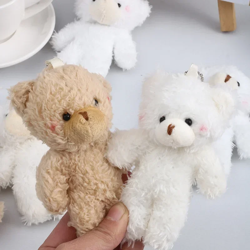 

12cm Cute Blush Teddy Bear Plush Toy Keychain Pendant Cartoon Rabbit Rabbit Animal Plush Stuffed Doll Girl Small Gift Wholesale