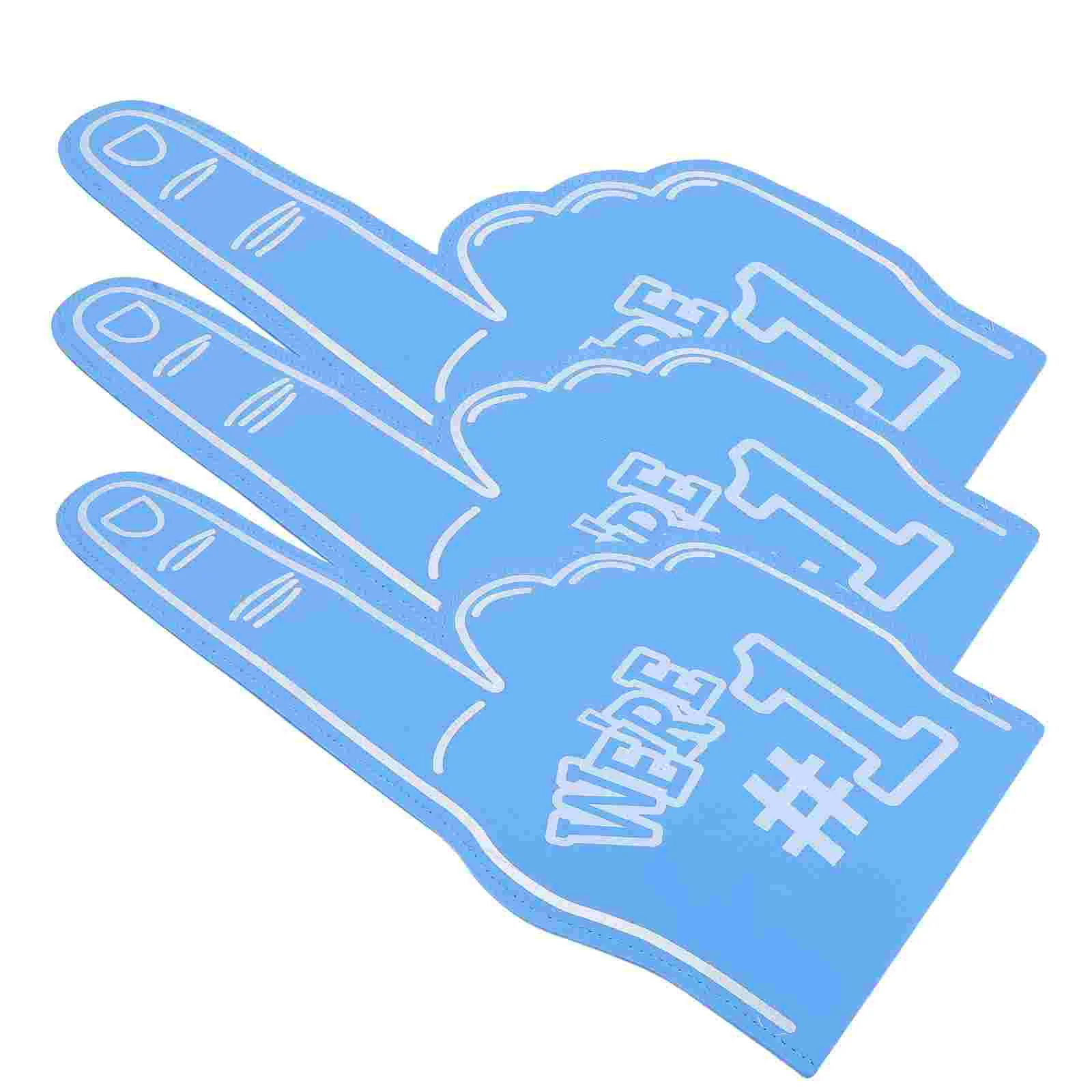 Foam Fingers para Cheerleading Sports, Pompom de mão, Cheerleading Props, Mini Pointer para criança, menina, 3 pcs