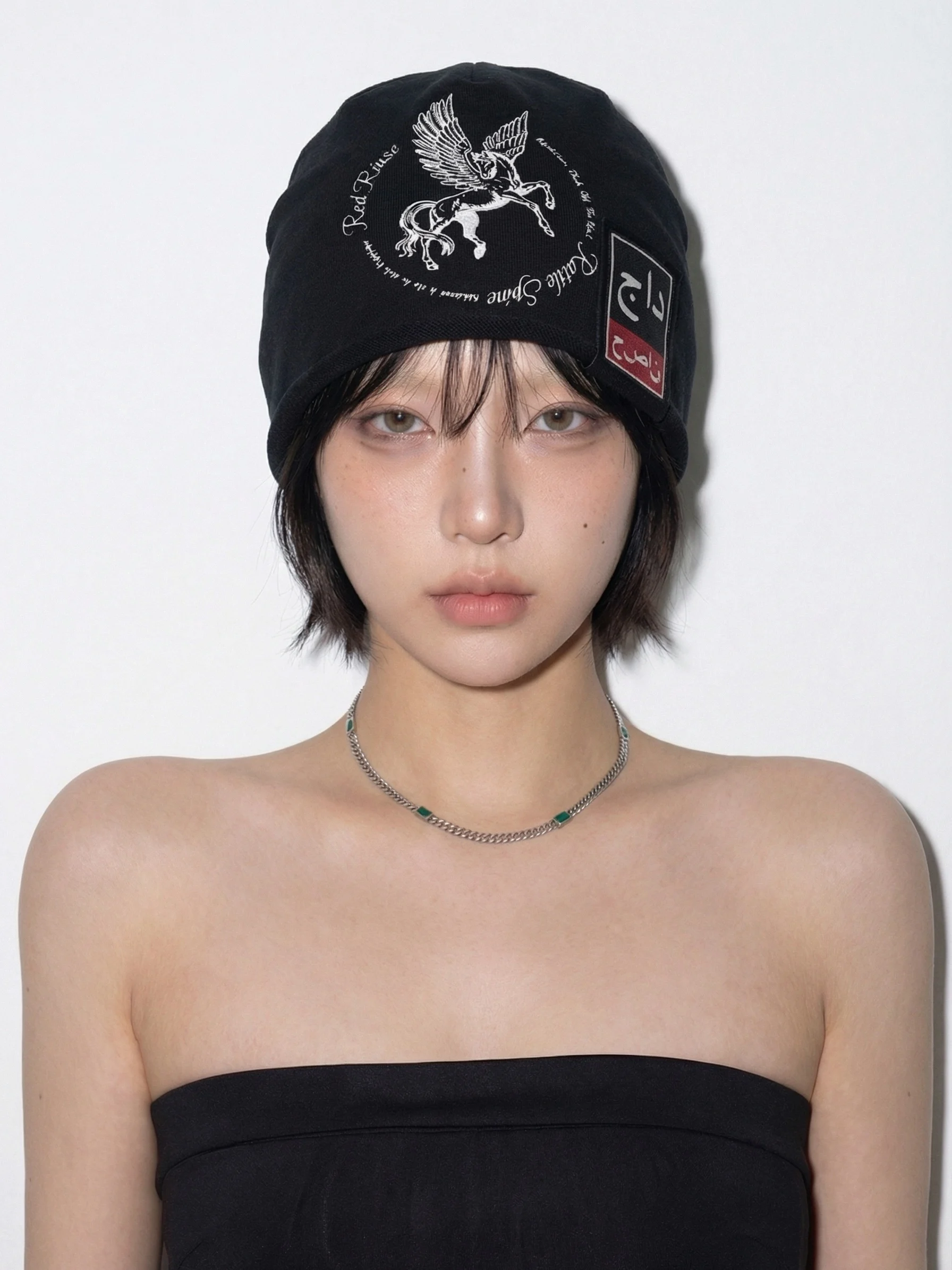 redrinse-26ss-bonnet-tricote-avec-imprime-patchwork-aile-style-urbain-printemps-ete-unisexe-en-coton-coupe-vent-pliable