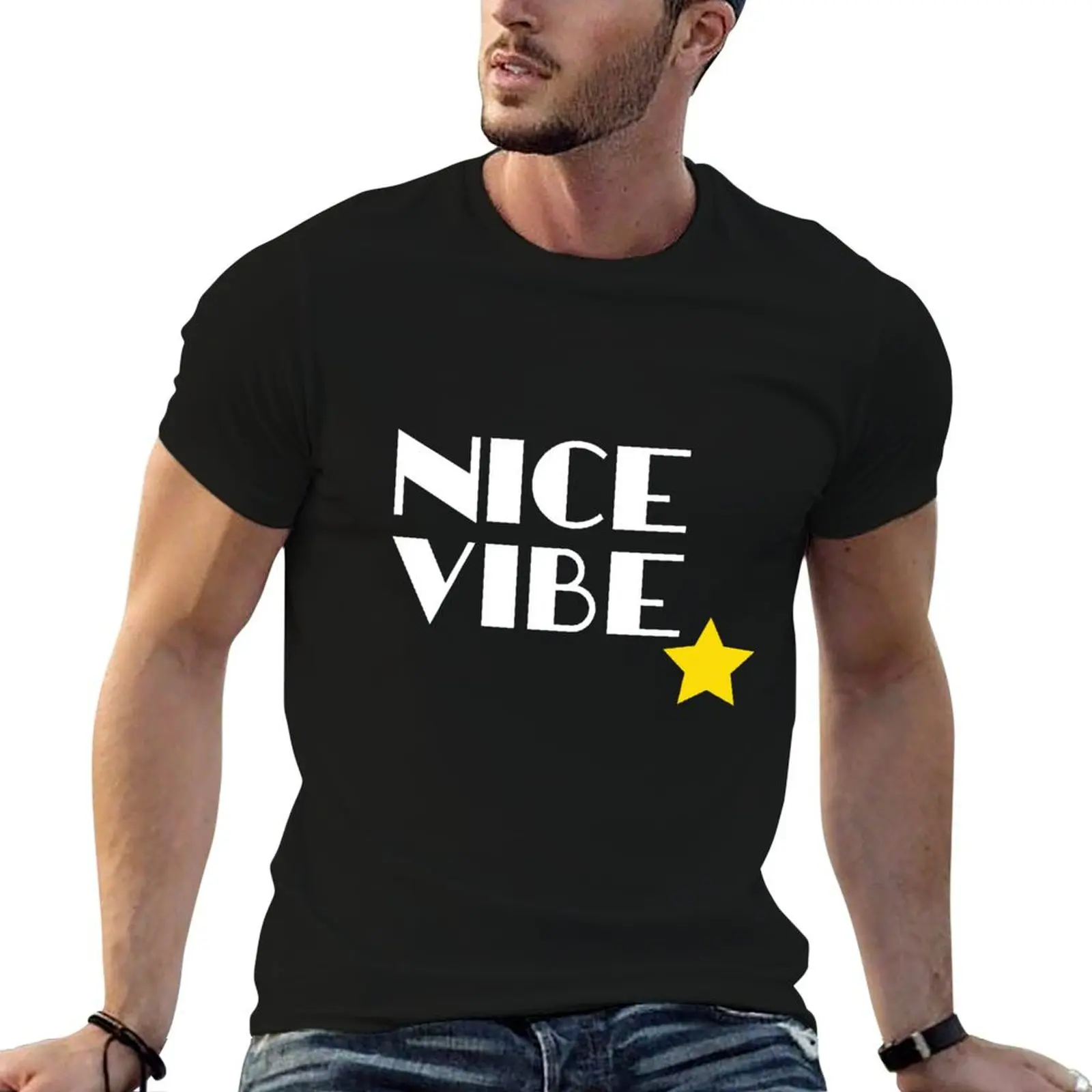 Bleach Nice Vibe T-Shirt men t shirt cotton 100% t shirts for man graphic tees t shirts designer T-shirt