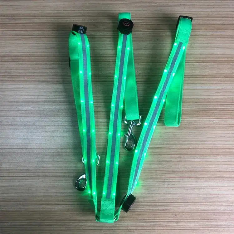 معدات الحصان لوحة الصدر النايلون LED ليلة ضوء وماض بار تسخير الرياضة في الهواء الطلق USB تهمة ركوب الزينة حزام #6