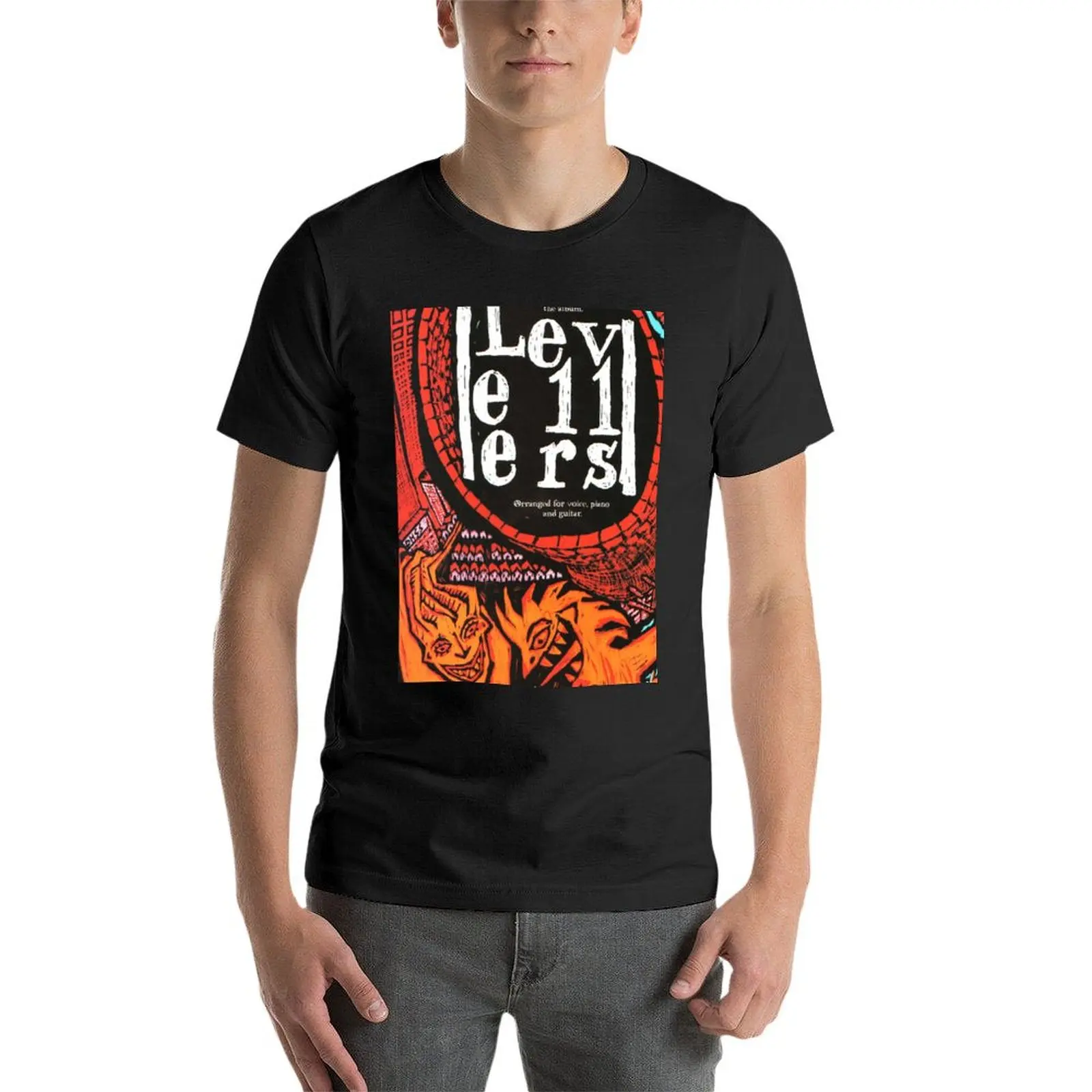 levellers music tour 2021 sukardi T-Shirt cute tops korean fashion slim fit t shirts for men
