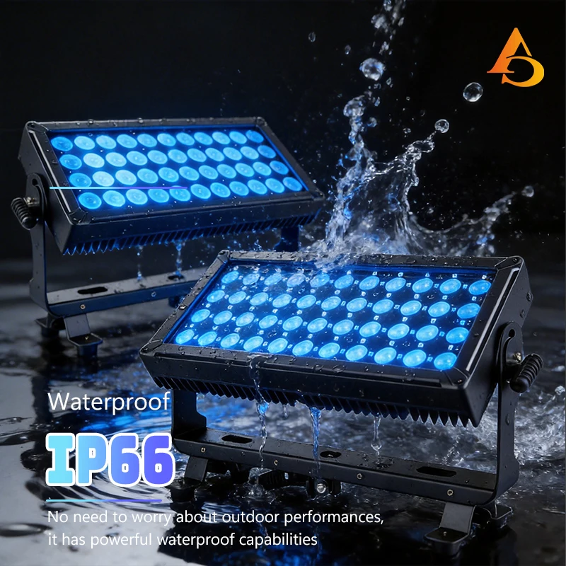 DMX512 44x10W Light RGBW Outdoor IP65 Wash Lights Pixel Control Brightness Lighting For DJ Disco Wedding image 3