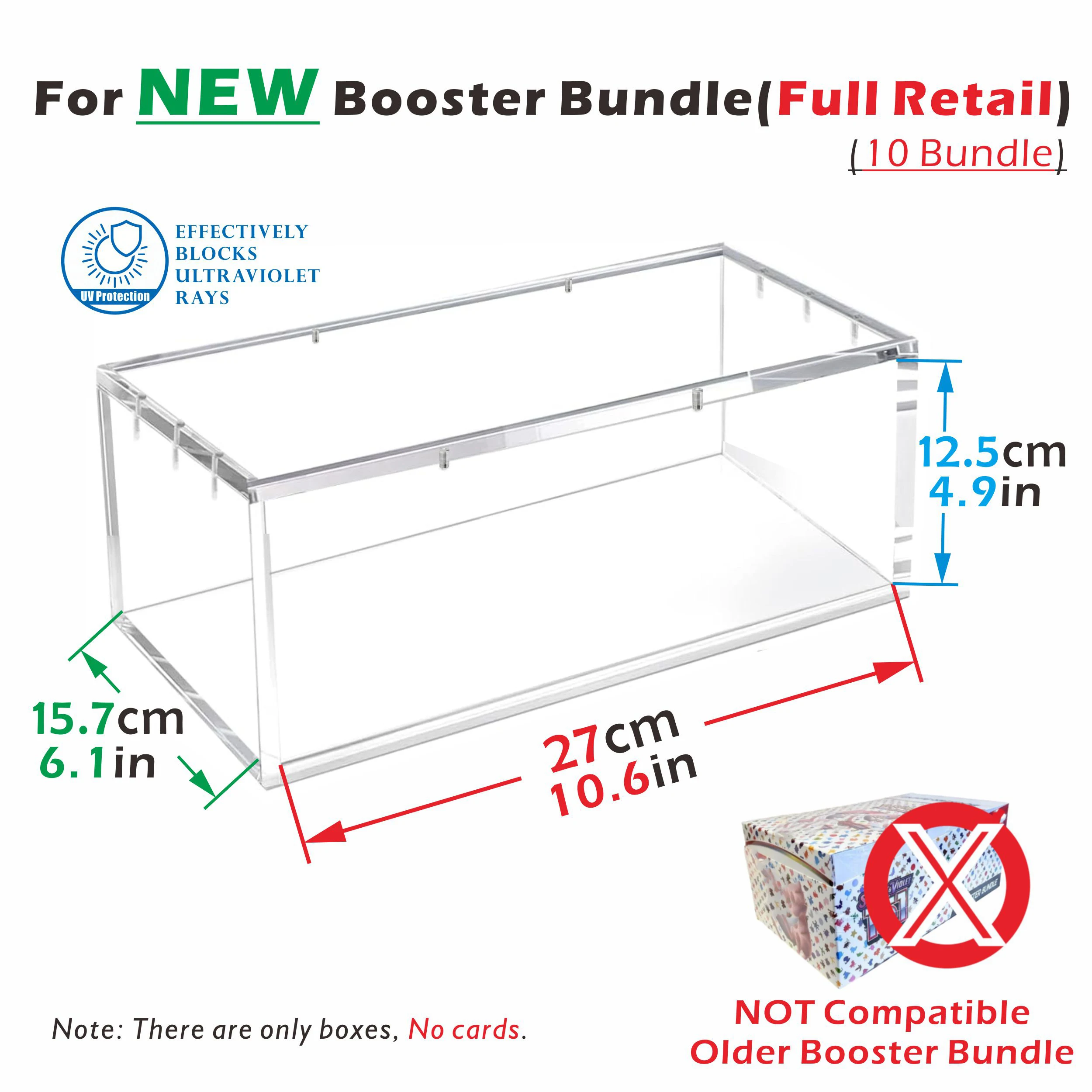 Acrylic Magnetic Case For ME2.5 Ascended Heroes Booster Bundles(10Bundle)