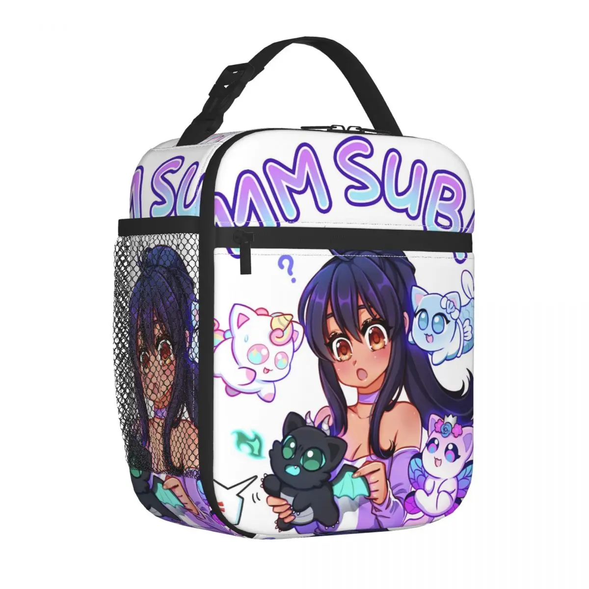 

Aphmau Insulated Lunch Bag Cooler Bag Lunch Container Jessica Bravura Cartoon Large Tote Lunch Box for Men Women Work Picnic