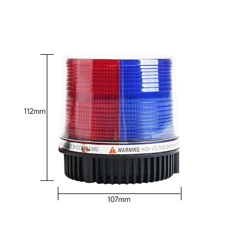 12V-24V światło ostrzegawcze LED na dach samochodowy magnetyczny stroboskop lampka sygnalizacyjna czerwony niebieski obracający się awaryjne światło