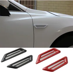 Car air outlet side wing cover shark gill shaped fender air outlet spoiler decoration racing car air intake grille trim