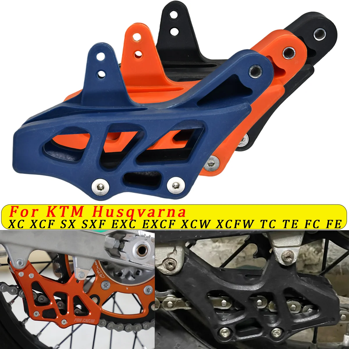 Per Husqvarna FE TE 125-501 per KTM SX SX-F EXC EXC-F XC XC-W XC-F TPI 2008-2023 protezione della protezione della copertura della guida della catena del motociclo