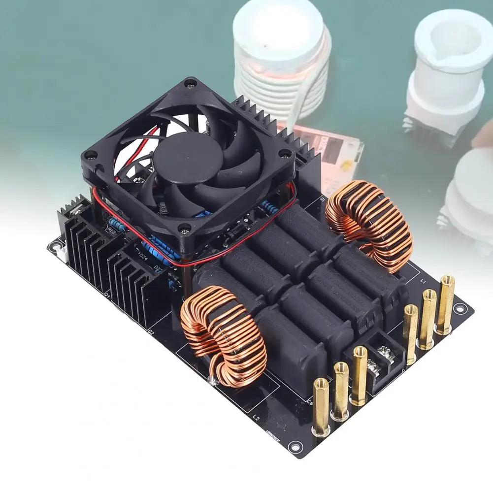 High Frequency Induction Heater Driver 1000W Induction Heating Module with Fan 1000W Induction Heating Machine  Stable