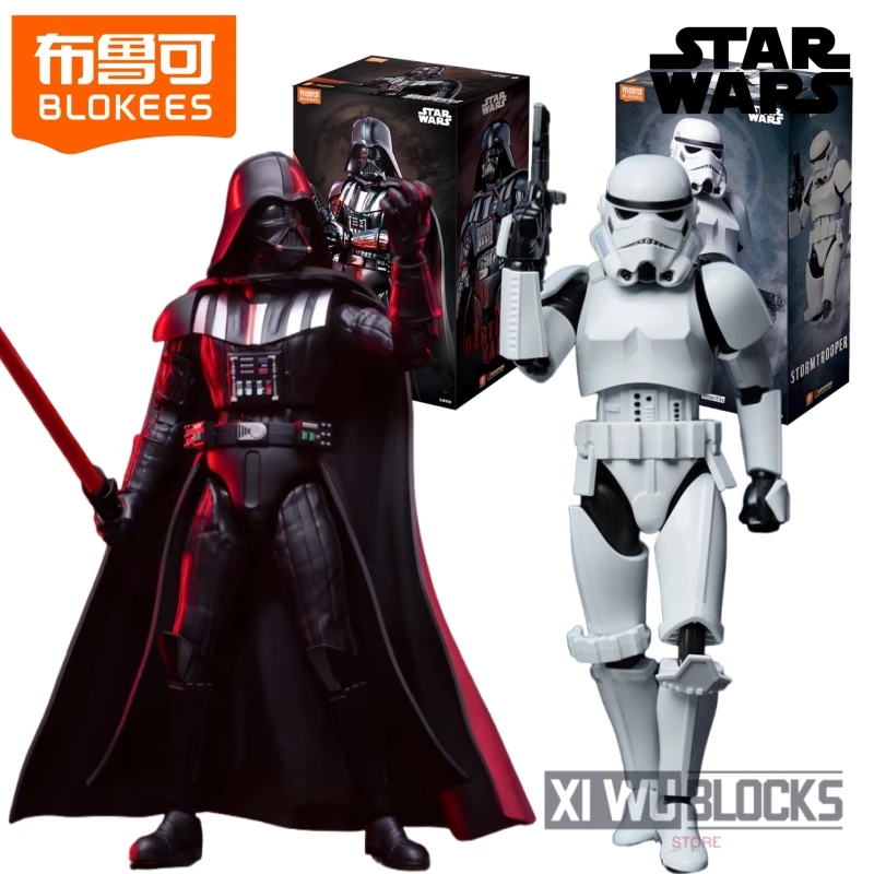 

Строительные блоки BLOKEES Star Wars Beyond Edition Дарт Вейдер Штурмовик Империя Ударки назад Сращивание подвижная игрушка модель подарок