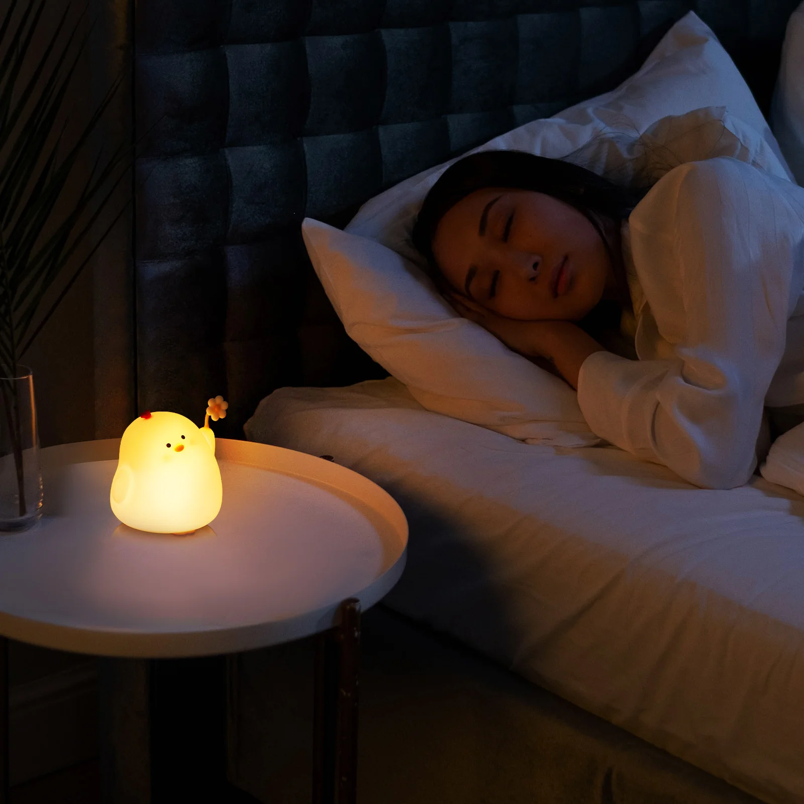 

Light Small Decorative Lamp Cute Rechargeable Warm Glow Timer Portable Cartoon Table Lamp Nursery Lighting Solution