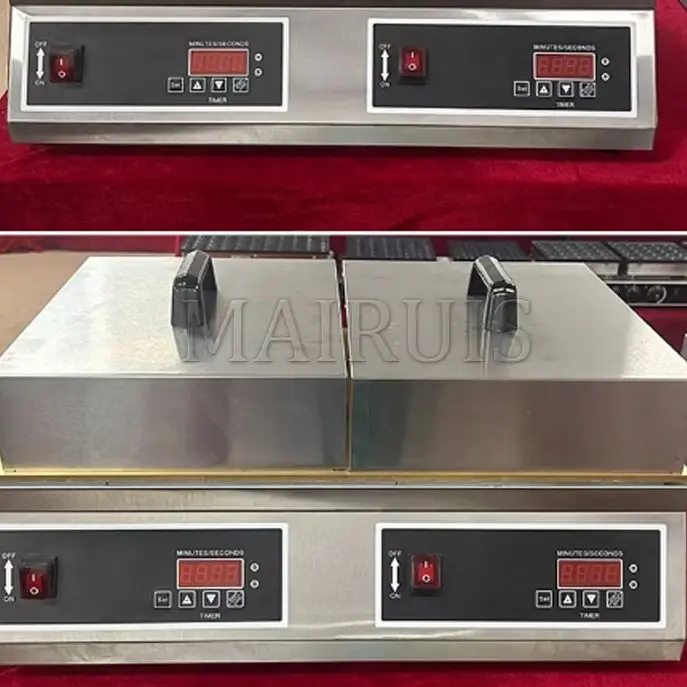 

Double Head Digital Display Electric Souffle Machine Intelligent Temperature Control Fluffy Pancakes Maker Hot Snacks Equipment