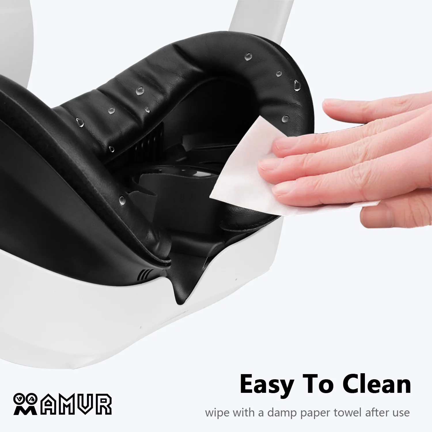 AMVR Face Cover for Pico 4 VR Headset Face Interface Bracket Replacement Washable Sponge Leather Pad for PICO4 / Pro Accessories